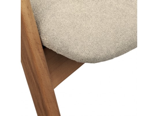 Стул Alan латте букле с ножками цвета орех в Каменске-Уральском