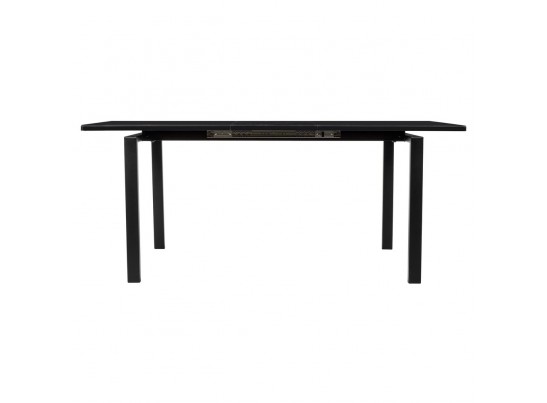 Стол Areal раскладной 140-180х80х75 чёрный мрамор с чёрными ножками в Каменске-Уральском