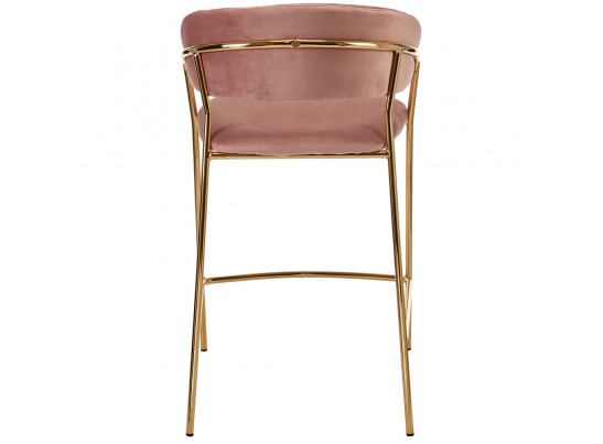 Комплект из 2-х стульев полубарных Turin пудровый с золотыми ножками в Каменске-Уральском