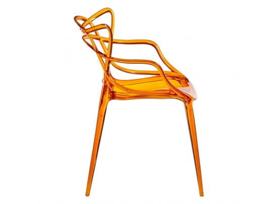 Комплект из 2-х стульев Masters прозрачный оранжевый в Каменске-Уральском