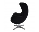 Кресло EGG CHAIR чёрный, натуральная кожа в Каменске-Уральском
