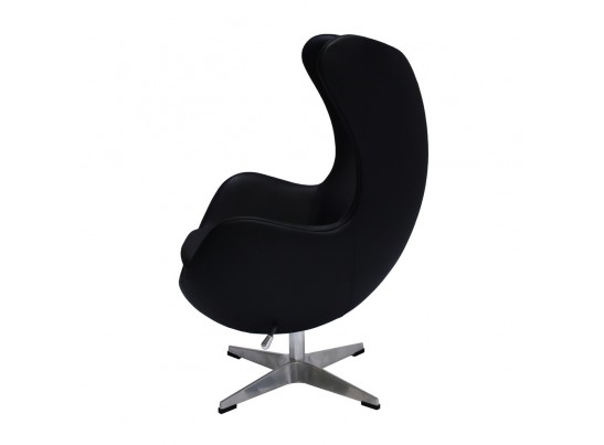 Кресло EGG CHAIR чёрный, натуральная кожа в Каменске-Уральском