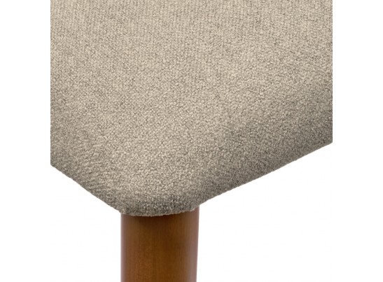 Стул Lucas 3 латте букле с ножками цвета орех в Каменске-Уральском