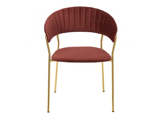 Стул Turin терракотовый с золотыми ножками в Каменске-Уральском
