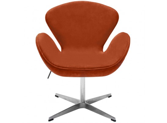 Кресло SWAN CHAIR терракотовый, искусственная замша в Каменске-Уральском