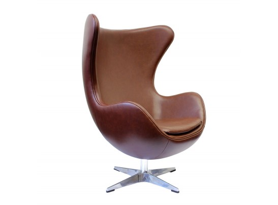 Кресло EGG CHAIR коричневый матовый в Каменске-Уральском