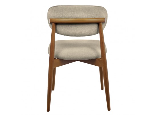 Стул Lucas 3 латте букле с ножками цвета орех в Каменске-Уральском