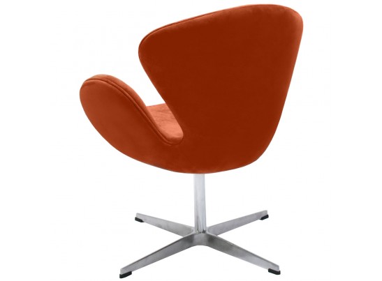 Кресло SWAN CHAIR терракотовый, искусственная замша в Каменске-Уральском