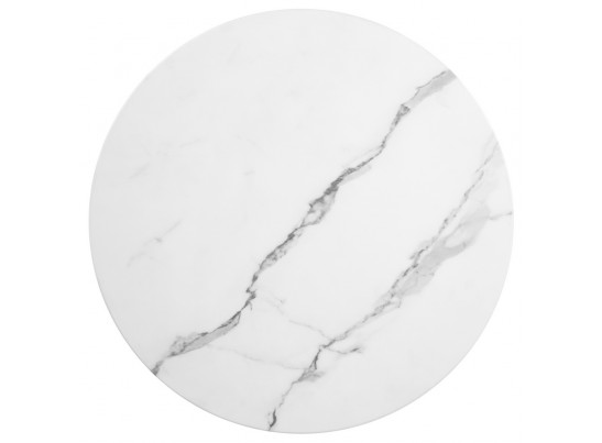 Набор кофейных столиков Tango белый мрамор с чёрными ножками, 2шт в Каменске-Уральском