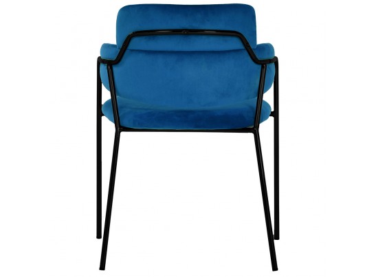 Стул Napoli синий с черными ножками в Каменске-Уральском