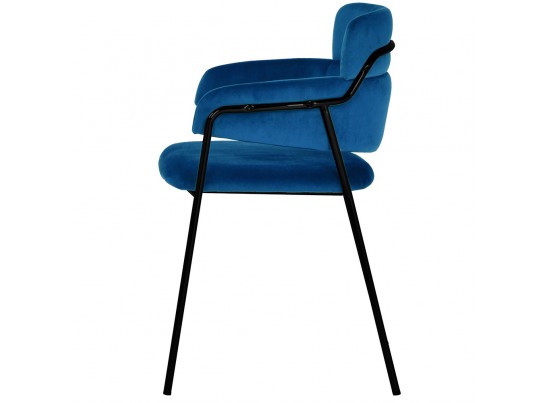 Стул Napoli синий с черными ножками в Каменске-Уральском