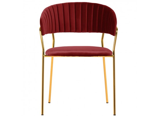 Стул Turin винный с золотыми ножками в Каменске-Уральском