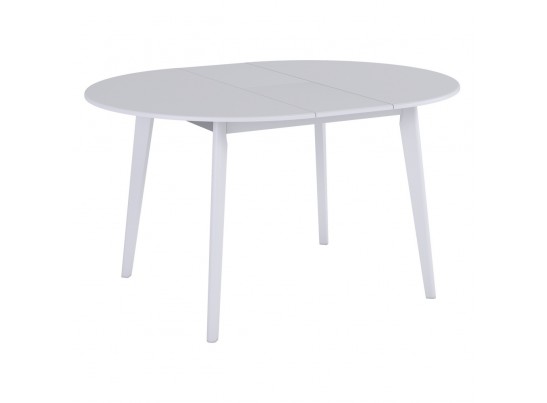 Стол Marcel круглый раскладной 110-140x110x76см, белый, белый в Каменске-Уральском