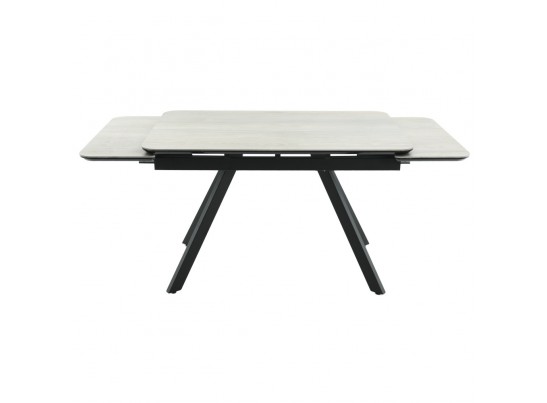 Стол Arthur раскладной 120-184x80x75см, керамогранит Dukale Henna, чёрный в Каменске-Уральском