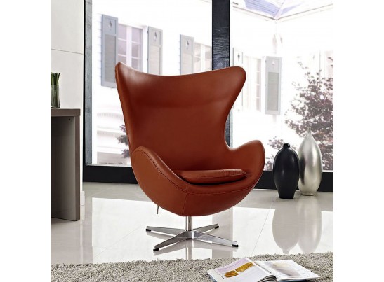 Кресло EGG CHAIR коричневый матовый в Каменске-Уральском