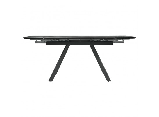 Стол Arthur раскладной 120-184x80x75см, керамогранит серый мрамор Greys Grey, чёрный в Каменске-Уральском