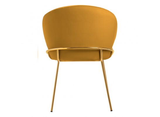 Стул-полукресло Emil медовый с золотыми ножками в Каменске-Уральском