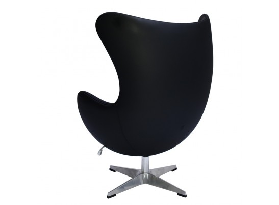 Кресло EGG CHAIR чёрный, натуральная кожа в Каменске-Уральском