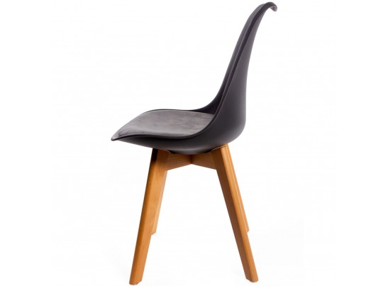 Комплект из 4-х стульев Eames Bon чёрный в Каменске-Уральском