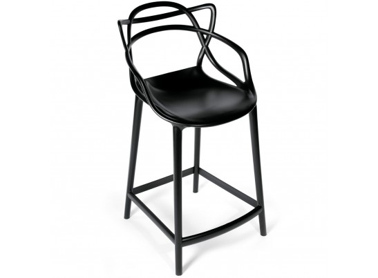 Комплект из 2-х стульев полубарных Masters чёрный в Каменске-Уральском