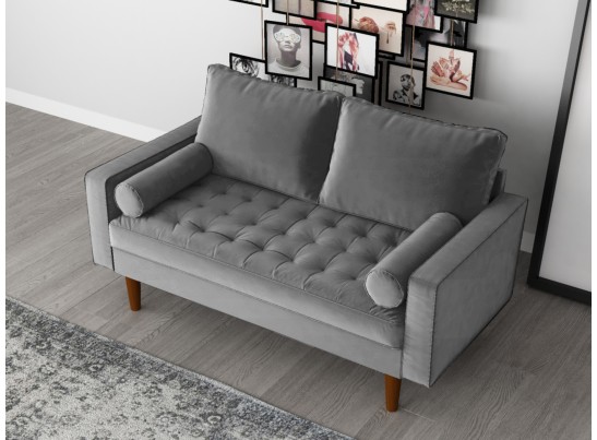 Диван Scott двухместный серый в Каменске-Уральском