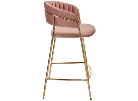 Комплект из 2-х стульев полубарных Turin пудровый с золотыми ножками в Каменске-Уральском