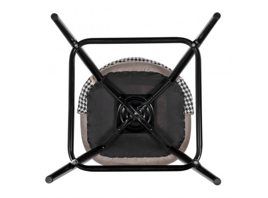 Стул полубарный Leo латте с жаккардом, поворотный механизм в Каменске-Уральском