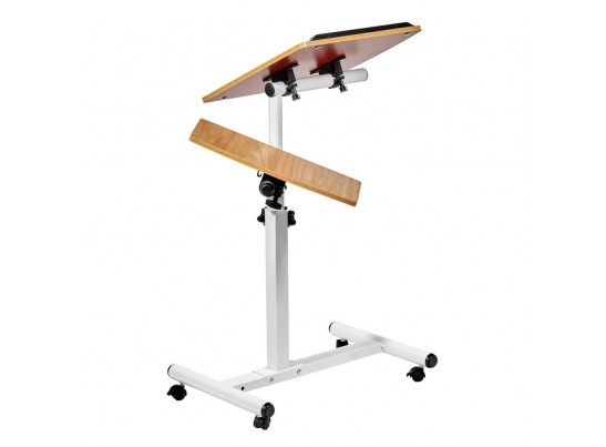 Стол многофункциональный Palma 60x40x62-96см, светлое дерево, белый в Каменске-Уральском