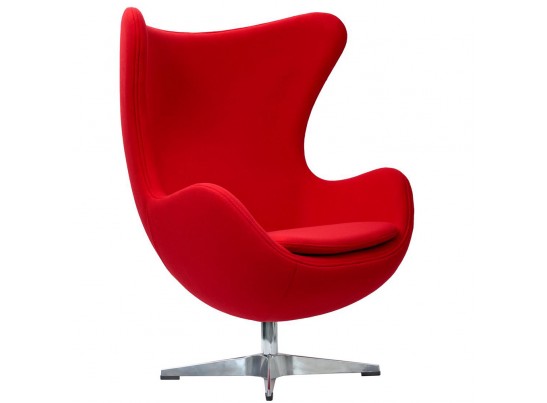 Кресло EGG CHAIR красный кашемир в Каменске-Уральском