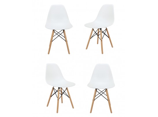 Комплект из 4-х стульев Eames белый в Каменске-Уральском