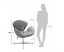 Кресло SWAN CHAIR красный кашемир в Каменске-Уральском