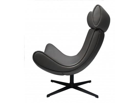 Кресло TORO серый, экокожа в Каменске-Уральском