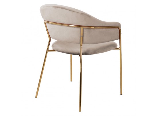 Стул Felix бежевый с золотыми ножками в Каменске-Уральском