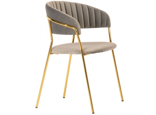 Стул Turin латте с золотыми ножками в Каменске-Уральском