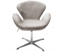 Кресло SWAN STYLE CHAIR латте, искусственная замша в Каменске-Уральском