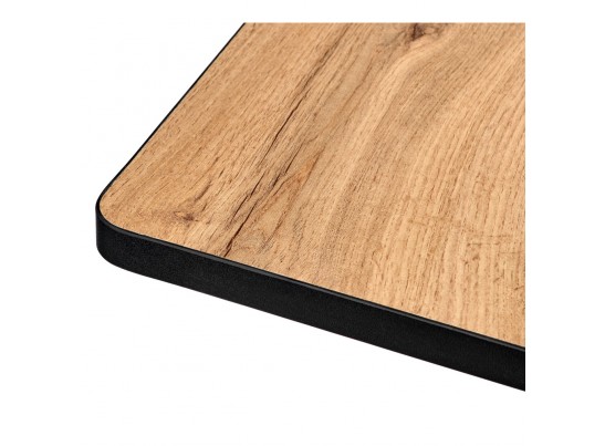 Стол Dublin раскладной 120-160х80х75 Дуб Вотан с чёрными ножками в Каменске-Уральском