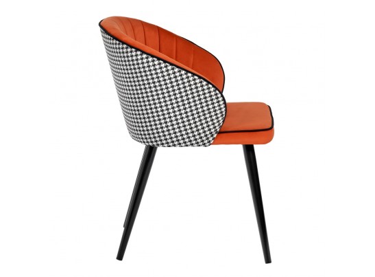Стул Paola оранжевый с жаккардом в Каменске-Уральском