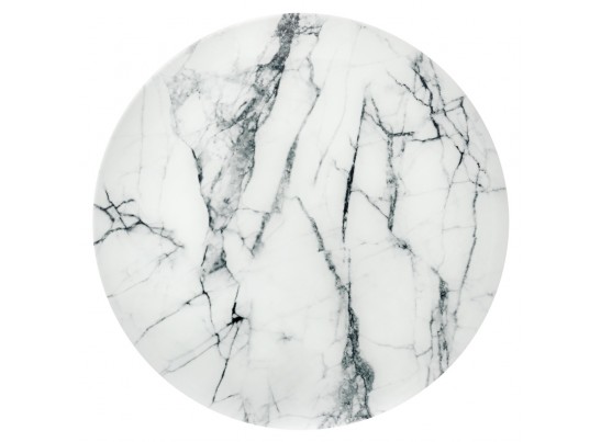 Набор кофейных столиков Tango белый мрамор с белыми ножками в Каменске-Уральском