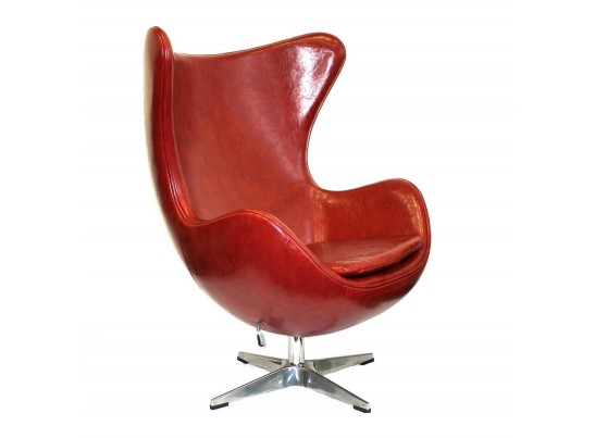 Кресло EGG CHAIR красный глянец в Каменске-Уральском
