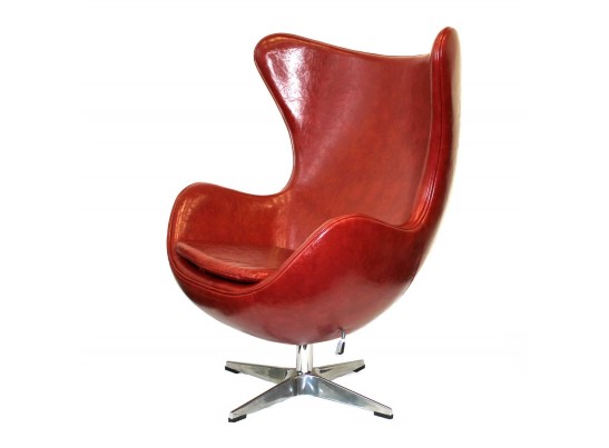 Кресло EGG CHAIR красный глянец в Каменске-Уральском