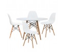 Комплект из 4-х стульев Eames белый в Каменске-Уральском