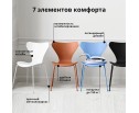 Комплект из 4-х стульев Seven Style белый с хромированными ножками в Каменске-Уральском