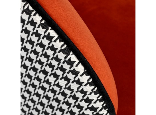 Стул Paola оранжевый с жаккардом в Каменске-Уральском