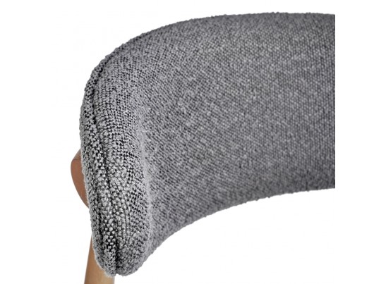 Стул Lucas тёмно-серый букле с ножками цвета орех в Каменске-Уральском