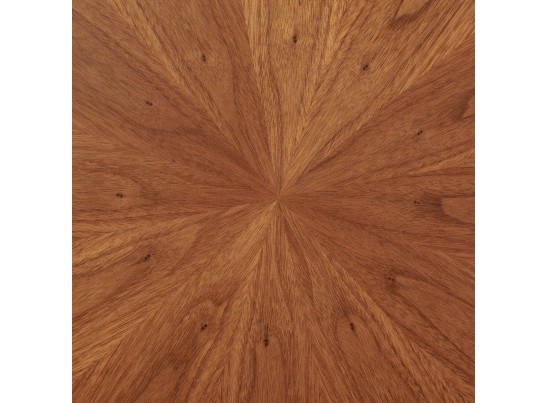 Стол Liverpool диам.110см, шпон орех лучевой набор, с золотистыми ножками в Каменске-Уральском