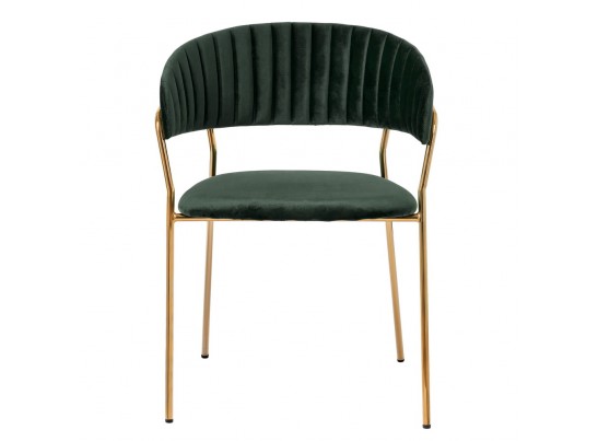 Комплект из 2-х стульев Turin зеленый с золотыми ножками в Каменске-Уральском