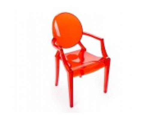 Стул Louis Ghost прозрачный красный в Каменске-Уральском