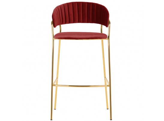 Стул полубарный Turin винный с золотыми ножками в Каменске-Уральском