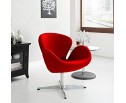 Кресло SWAN CHAIR красный кашемир в Каменске-Уральском