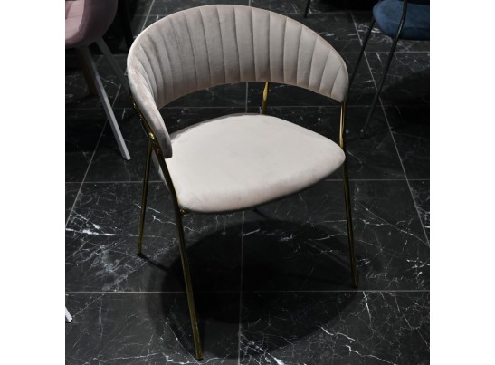 Стул Turin латте с золотыми ножками в Каменске-Уральском